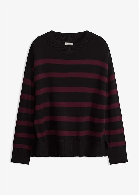 Maglione oversize in misto cotone, bonprix