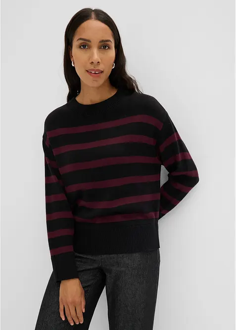 Maglione oversize in misto cotone, bonprix