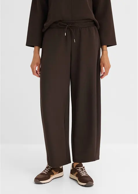 Pantaloni in felpa effetto neoprene, bonprix