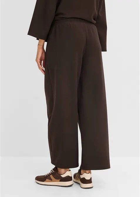 Pantaloni in felpa effetto neoprene, bonprix