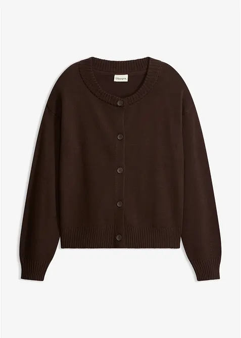 Cardigan corto in misto cotone, bonprix