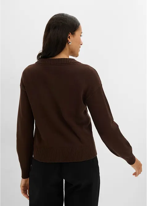 Cardigan corto in misto cotone, bonprix