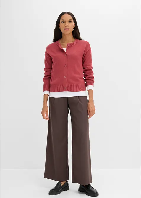 Cardigan corto in misto cotone, bonprix