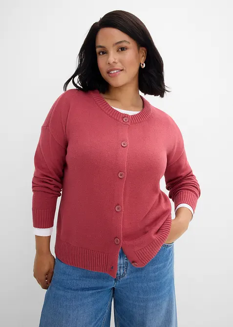 Cardigan corto in misto cotone, bonprix