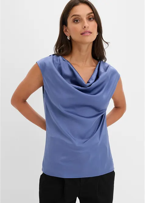 Top in satin fluido, bonprix