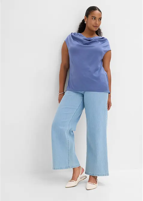 Top in satin fluido, bonprix