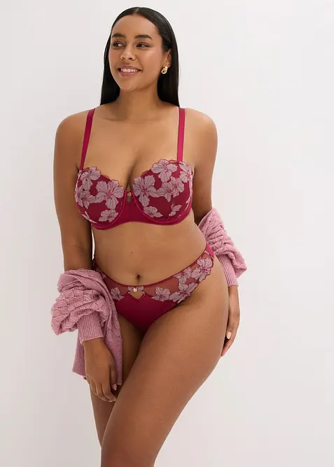 Reggiseno a balconcino con raffinato ricamo, bonprix