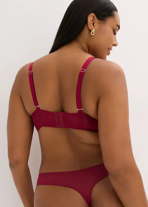 Reggiseno con coppe preformate e raffinati ricami, bonprix