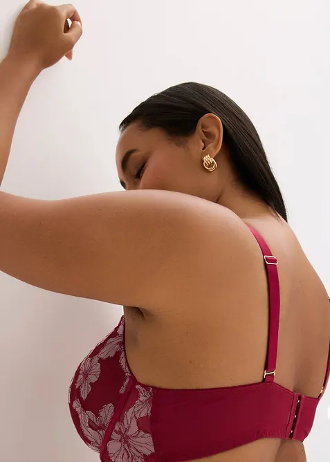Reggiseno con coppe preformate e raffinati ricami, bonprix