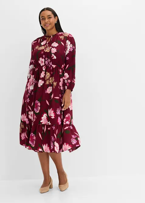 Abito midi in viscosa fluente, bonprix