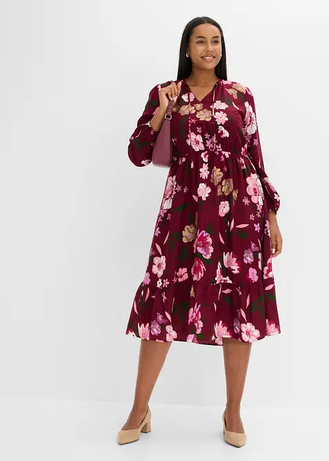 Abito midi in viscosa fluente, bonprix