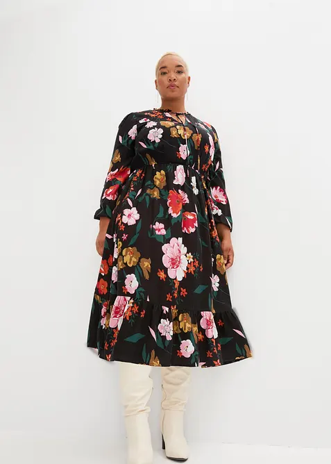 Abito midi in viscosa fluente, bonprix