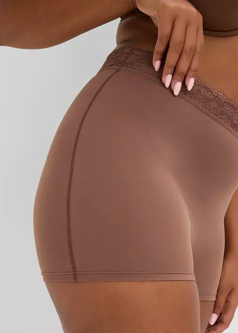 Culotte con pizzo ed effetto modellante leggero (pacco da 2), bonprix