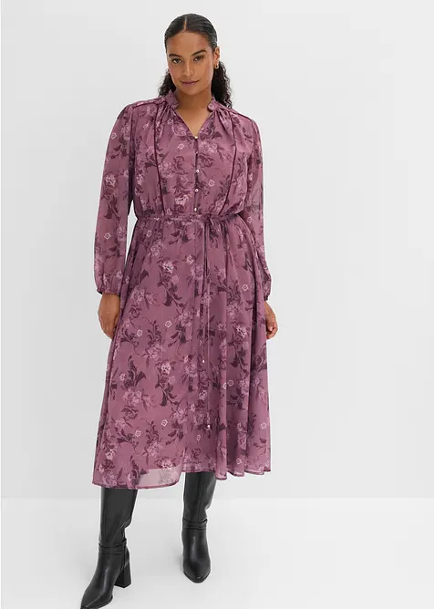 Abito midi di chiffon, bonprix