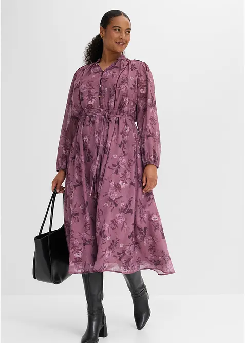 Abito midi di chiffon, bonprix