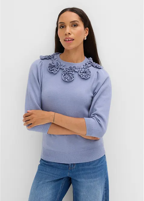 Maglione con maniche a sbuffo, bonprix