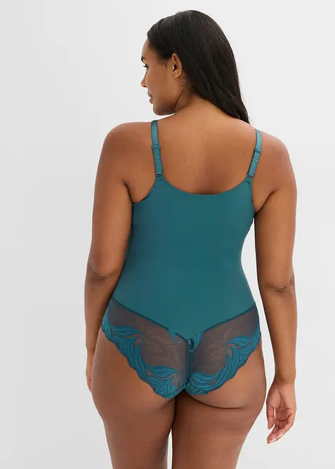 Body con pizzo ed effetto modellante medio, bonprix
