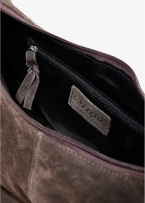 Borsa a tracolla in pelle scamosciata, bonprix