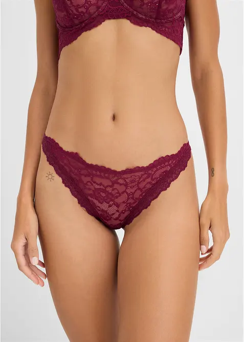 Mini slip in pizzo raffinato, bonprix