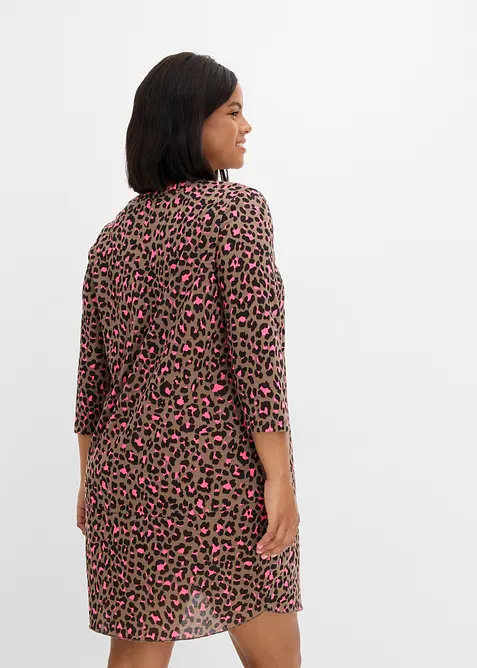 Abito corto in maglina effetto maglia, bonprix