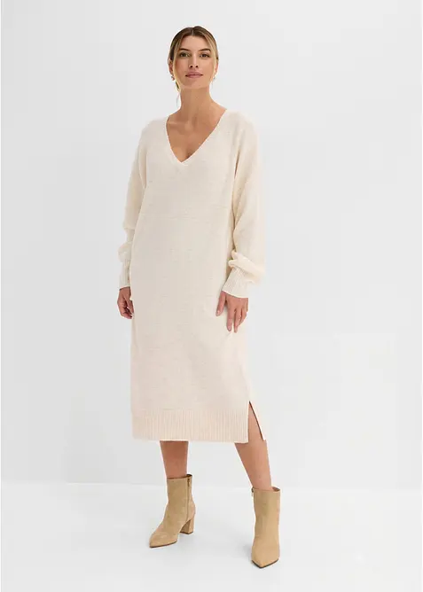 Abito midi oversize in maglia, bonprix