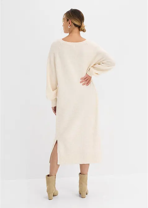 Abito midi oversize in maglia, bonprix