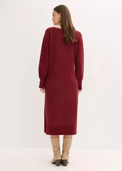 Abito midi oversize in maglia, bonprix
