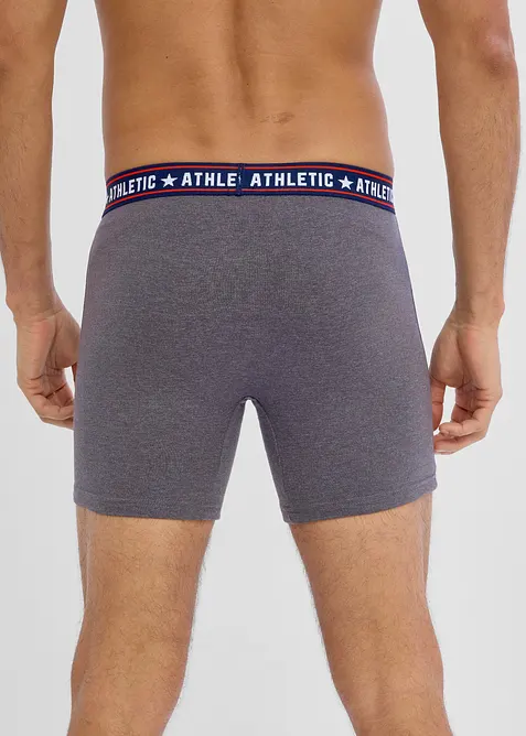 Boxer aderenti in lunghezza midi con cotone (pacco da 2), bonprix