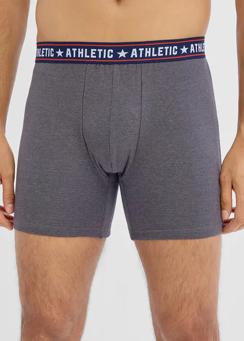 Boxer aderenti in lunghezza midi con cotone (pacco da 2), bonprix