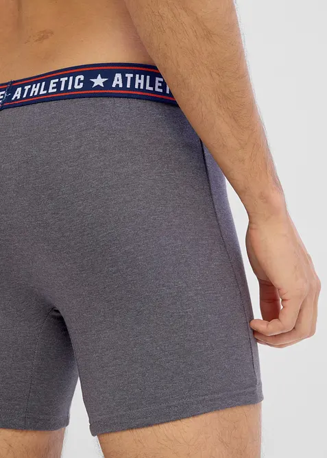 Boxer aderenti in lunghezza midi con cotone (pacco da 2), bonprix