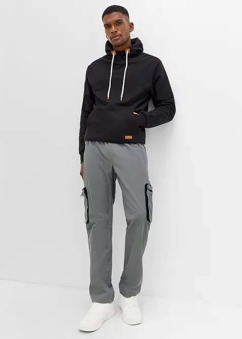 Pantaloni cargo regular fit con pratiche tasche e taglio dritto, bonprix