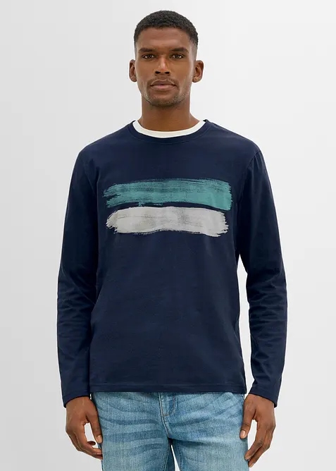 Maglia a maniche lunghe in puro cotone biologico, bonprix