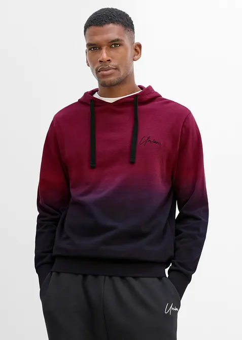 Felpa con cappuccio in puro cotone biologico, bonprix