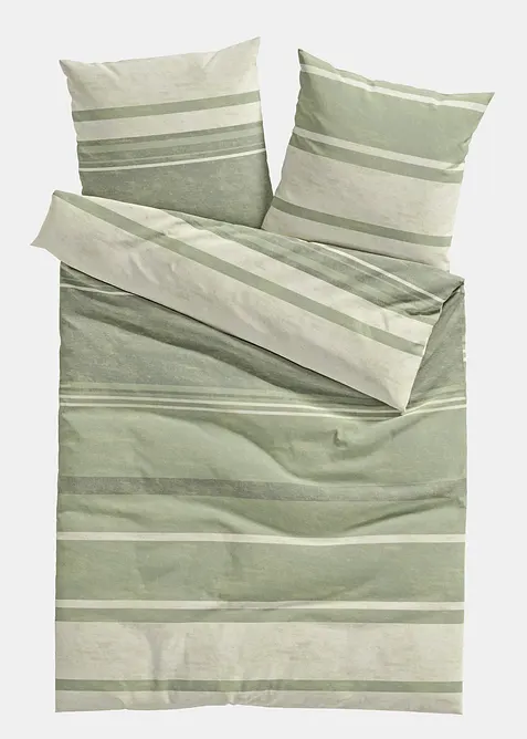 Biancheria da letto in linone a righe, bonprix