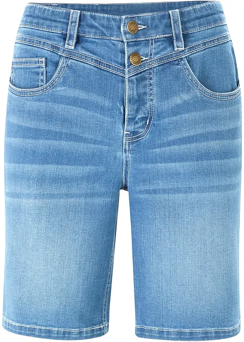 Bermuda in jeans elasticizzato, bonprix