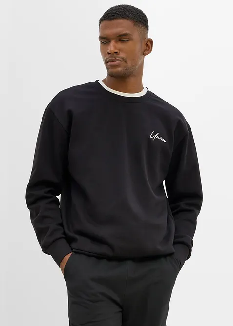 Felpa in puro cotone biologico, loose fit, bonprix