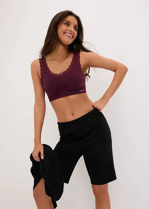 Reggiseno bustier  Feel Comfort senza cuciture  (pacco da 2), bonprix