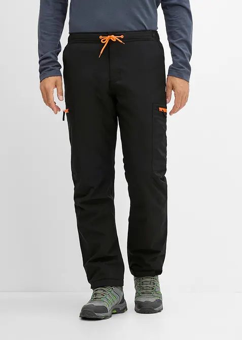 Pantaloni cargo funzionali e impermeabili con fodera calda, relaxed fit, bonprix