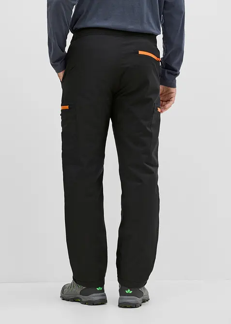 Pantaloni cargo funzionali e impermeabili con fodera calda, relaxed fit, bonprix