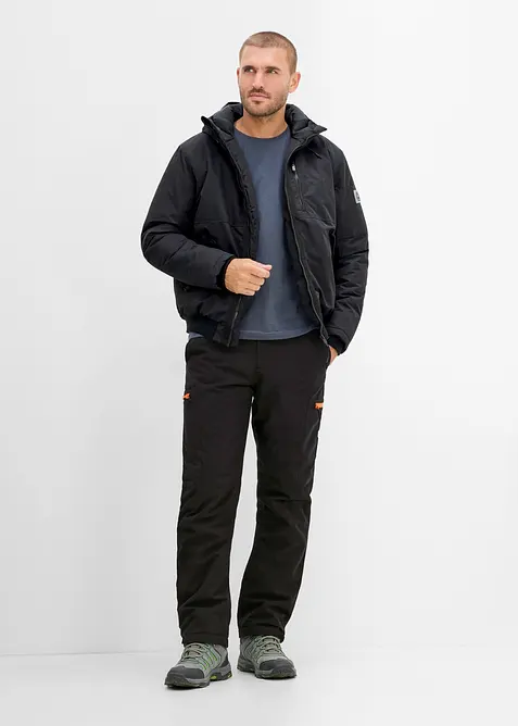 Pantaloni cargo funzionali e impermeabili con fodera calda, relaxed fit, bonprix
