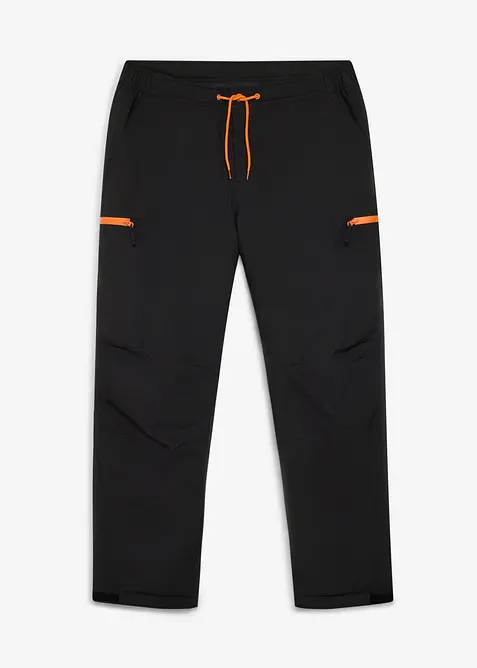 Pantaloni cargo funzionali e impermeabili con fodera calda, relaxed fit, bonprix