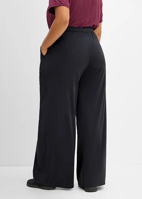 Pantaloni sportivi ultraleggeri ad asciugatura rapida con dettagli a pieghe, bonprix