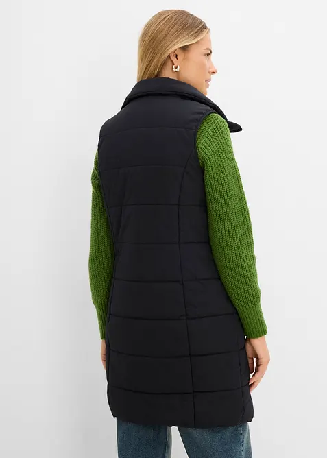 Gilet lungo a collo alto, bonprix