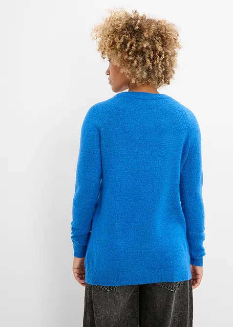 Maglione oversize con scollo a V, bonprix