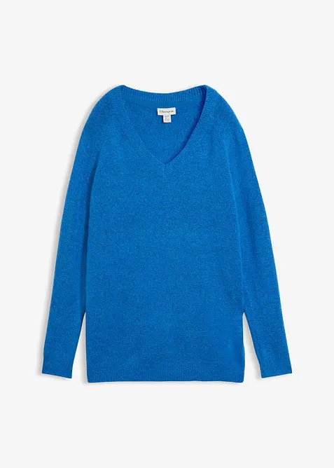 Maglione oversize con scollo a V, bonprix