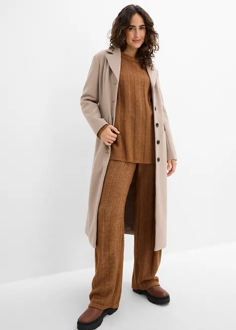 Maglione oversize a coste, bonprix