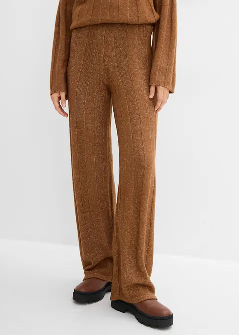 Pantaloni in maglia a coste, bonprix