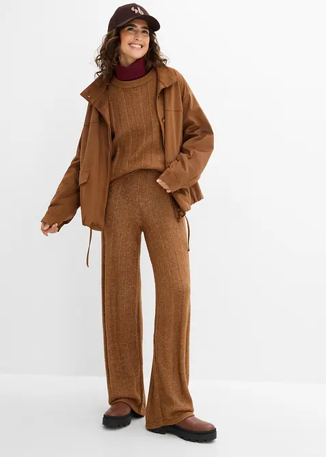 Pantaloni in maglia a coste, bonprix