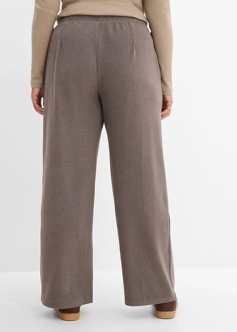 Pantaloni in jersey simil lana, bonprix