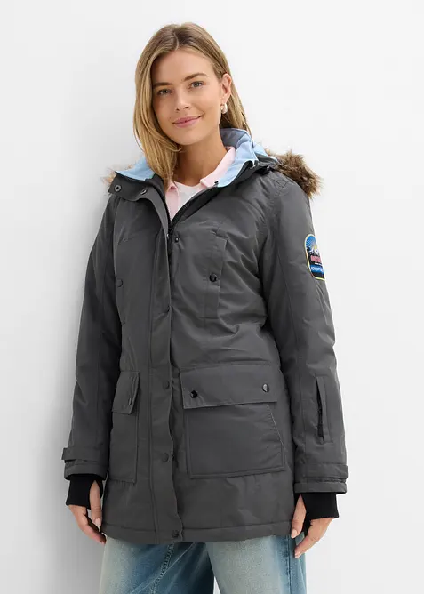 Giubbotto tecnico outdoor impermeabile con cappuccio, bonprix